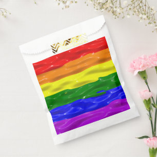 Bolsa De Papel Bandera de orgullo de SlipperyJoe's brillo líquido