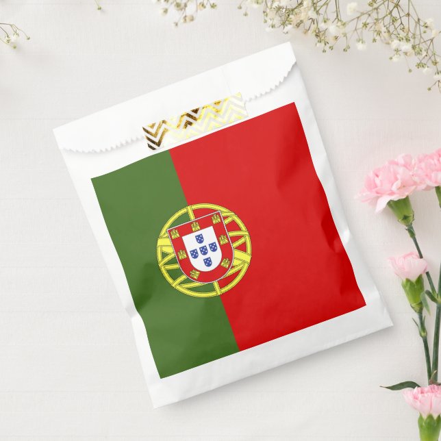 Bolsa De Papel bandera de Portugal (Sellado)