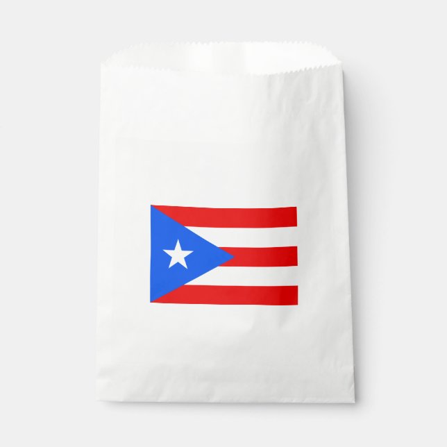 Bolsa De Papel Bandera de Puerto Rico (Anverso)
