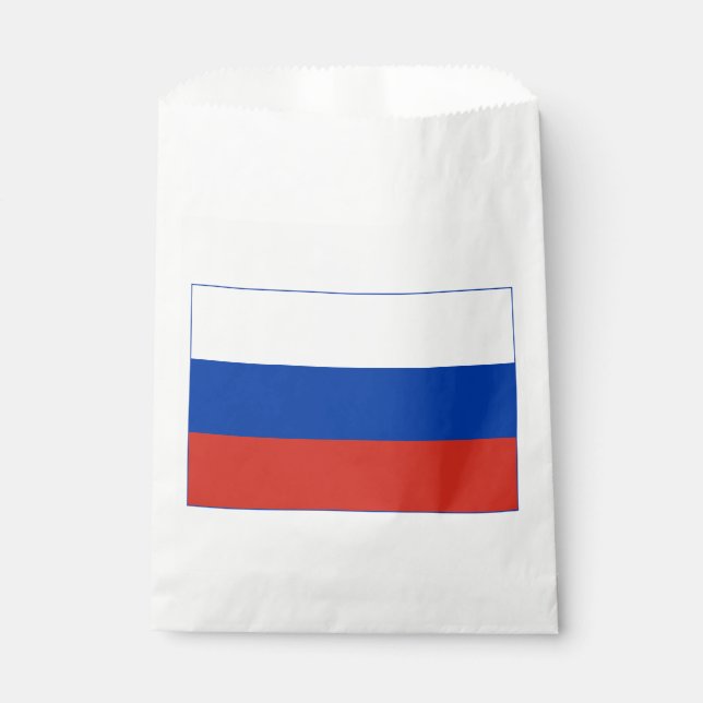 Bolsa De Papel Bandera de Rusia (Anverso)