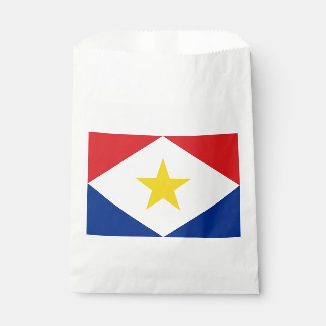 Bolsa De Papel Bandera de Saba (Anverso)