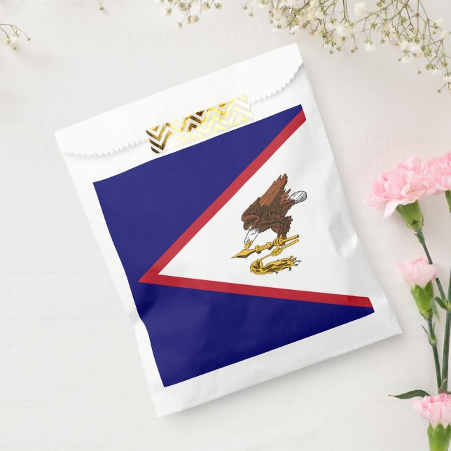 Bolsa De Papel Bandera de Samoa Americana (Sellado)