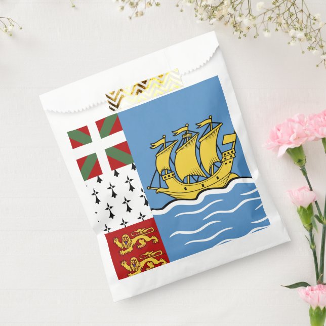 Bolsa De Papel Bandera de San Pedro y Miquelón (Sellado)