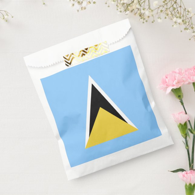 Bolsa De Papel Bandera de Santa Lucía (Sellado)