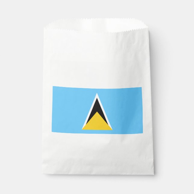 Bolsa De Papel Bandera de Santa Lucía (Anverso)