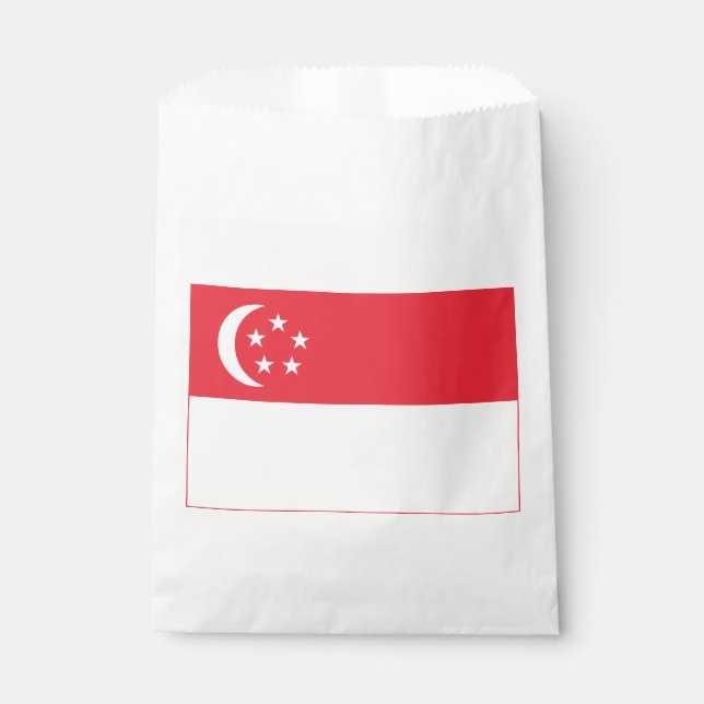 Bolsa De Papel Bandera de Singapur (Anverso)