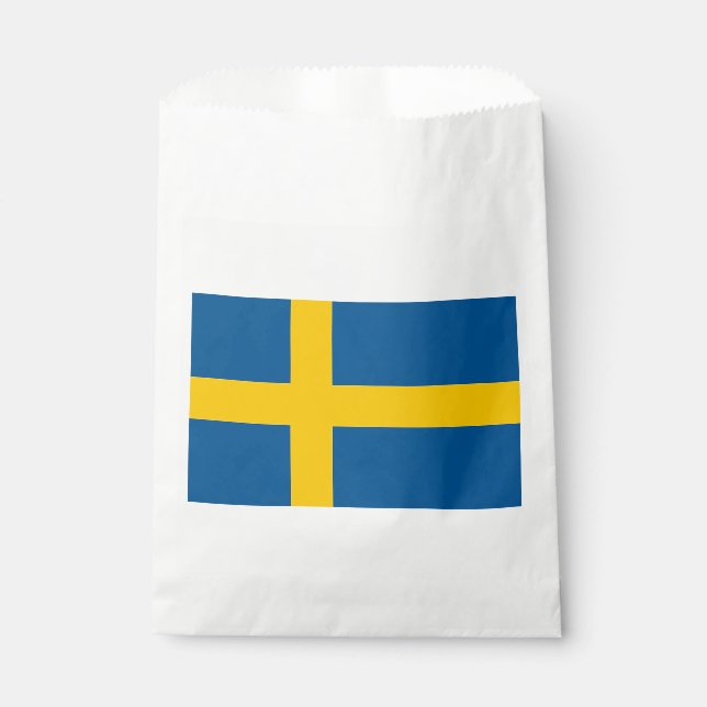 Bolsa De Papel Bandera de Suecia (Anverso)