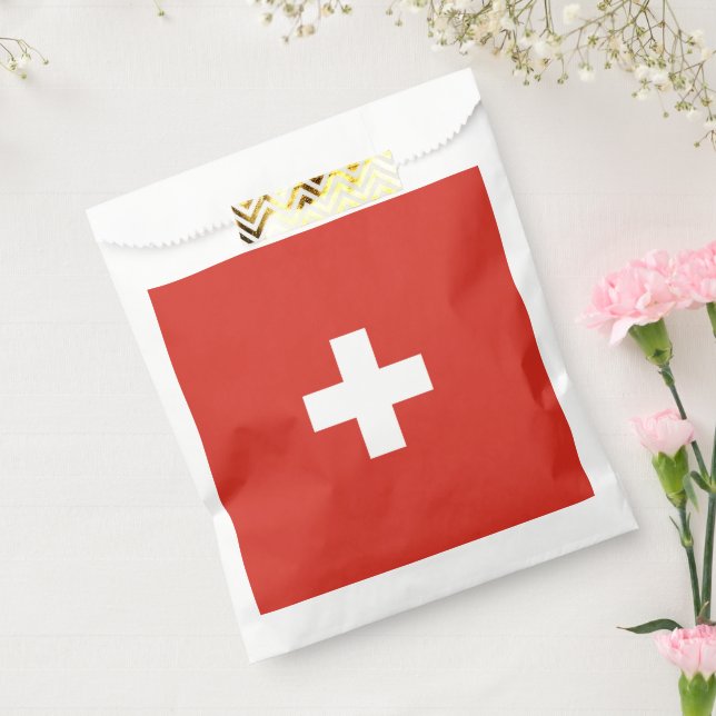 Bolsa De Papel Bandera de Suiza (Sellado)