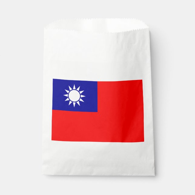 Bolsa De Papel Bandera de Taiwán (Anverso)
