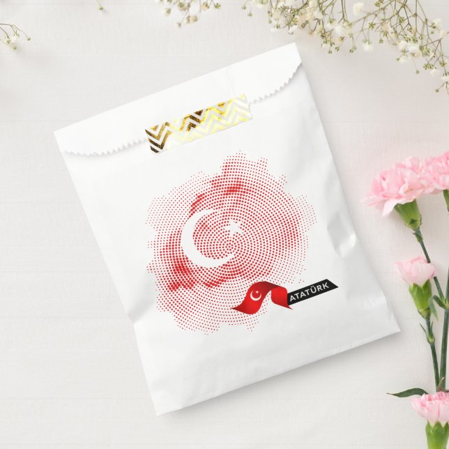 Bolsa De Papel Bandera de Turquía (Sellado)