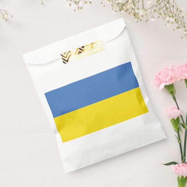 Bolsa De Papel Bandera de Ucrania, ucraniano Слава Україні Slava  (Sellado)