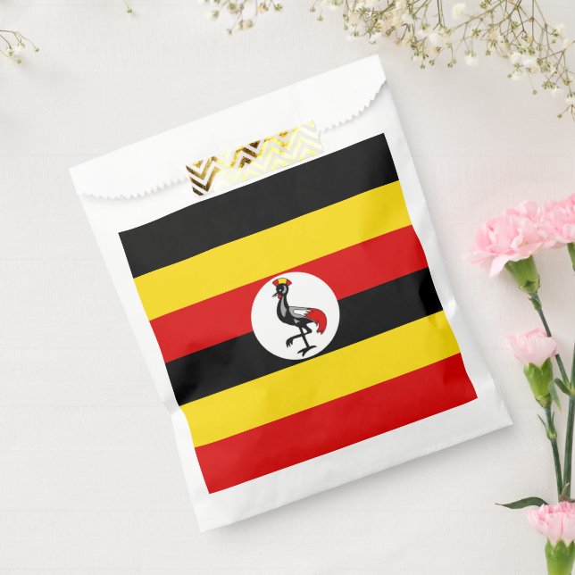 Bolsa De Papel Bandera de Uganda (Sellado)