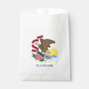 Bolsa De Papel Bandera del estado de Illinois