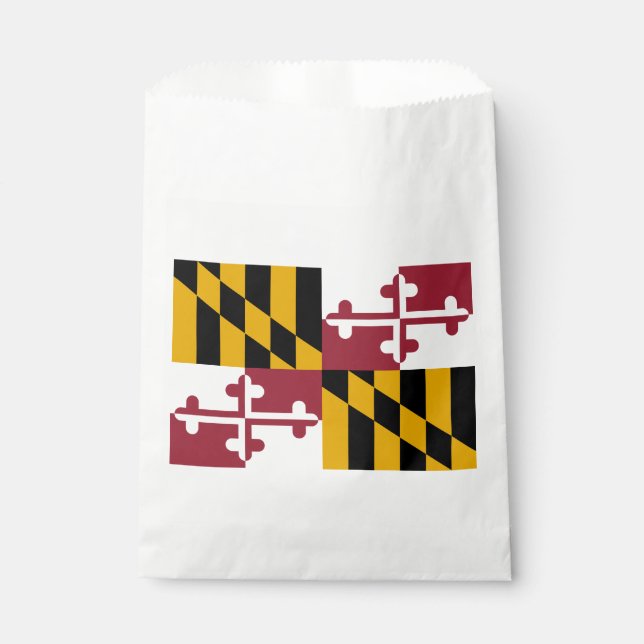 Bolsa De Papel Bandera del Estado de Maryland (Anverso)