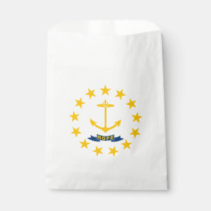 Bolsa De Papel Bandera del estado de Rhode Island
