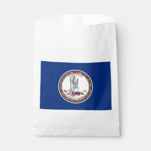 Bolsa De Papel Bandera del estado de Virginia