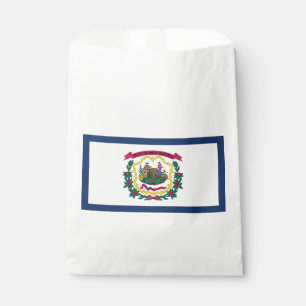Bolsa De Papel Bandera del estado de Virginia Occidental