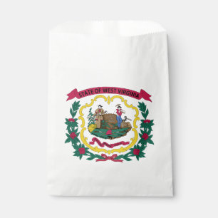 Bolsa De Papel Bandera del estado de Virginia Occidental