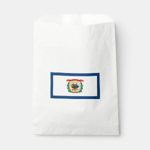 Bolsa De Papel Bandera del Estado de Virginia Occidental