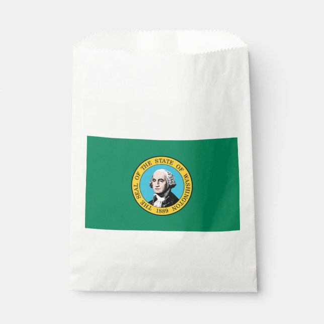 Bolsa De Papel Bandera del Estado de Washington (Anverso)