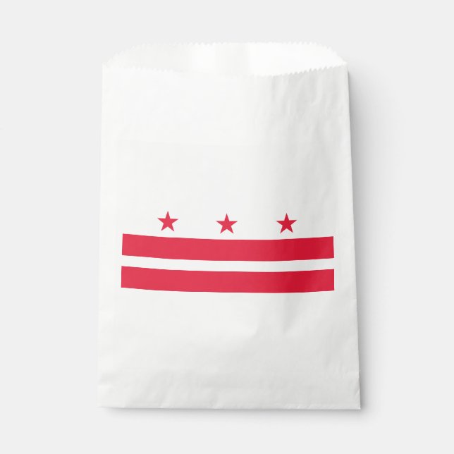 Bolsa De Papel Bandera del estado de Washington DC (Anverso)