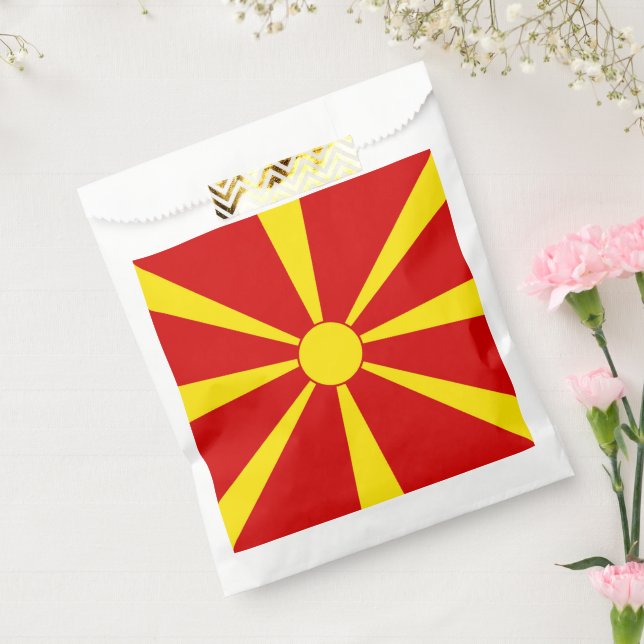Bolsa De Papel Bandera del Norte de Macedonia (Sellado)