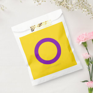 Bolsa De Papel Bandera del orgullo intersexual de SlipperyJoe's f