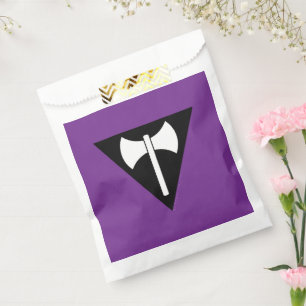 Bolsa De Papel bandera del orgullo lésbico SlipperyJoe feminista