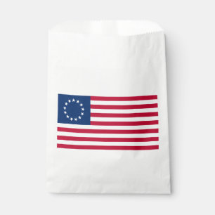 Bolsa De Papel Bandera estadounidense de Betsy Ross