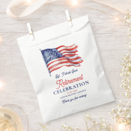 Bolsa De Papel Bandera estadounidense moderna 4 de julio: Jubilac