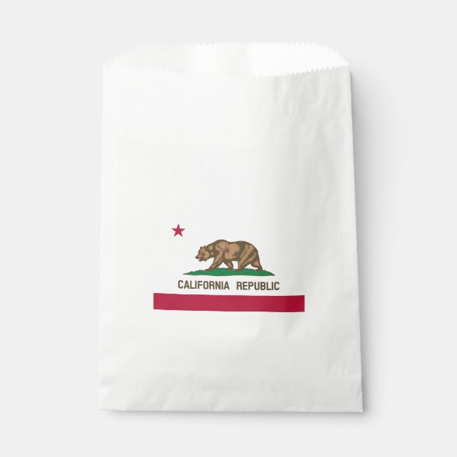 Bolsa De Papel Bandera estatal de California (Anverso)