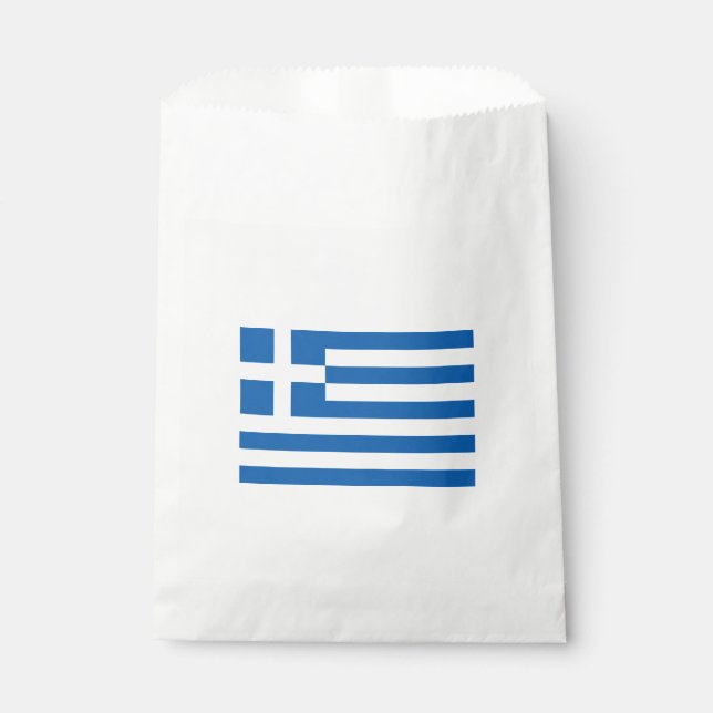 Bolsa De Papel Bandera griega (Grecia) (Anverso)