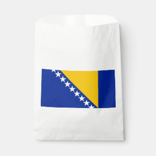 Bolsa De Papel Bandera patriótica de Bosnia Herzegovina