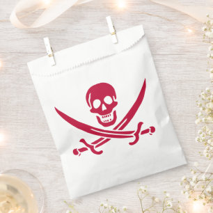 Bolsa De Papel Bandera pirata de Calico Jack Cráneo y Espadas Car