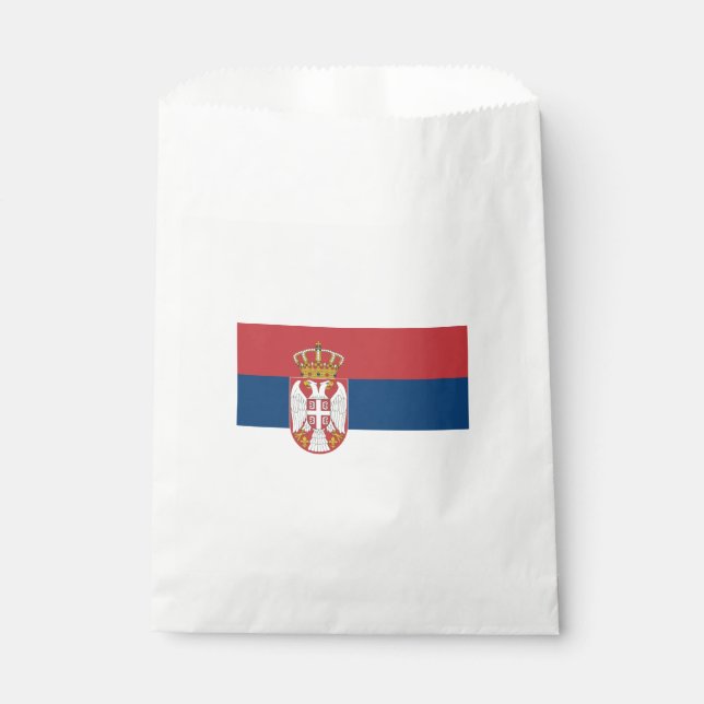 Bolsa De Papel Bandera serbia (Anverso)