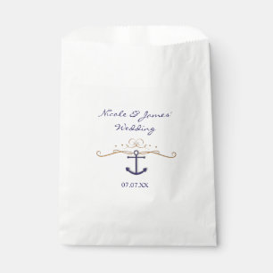 Bolsa De Papel Banderas Náuticas Elegantes De Partido Clásico Fav