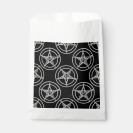 Bolsa De Papel baphomet blanco negro pentagram halloween