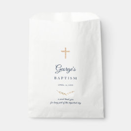 Bolsa De Papel Baptism Bolsas de Favor elegantes de la Cruz de Or