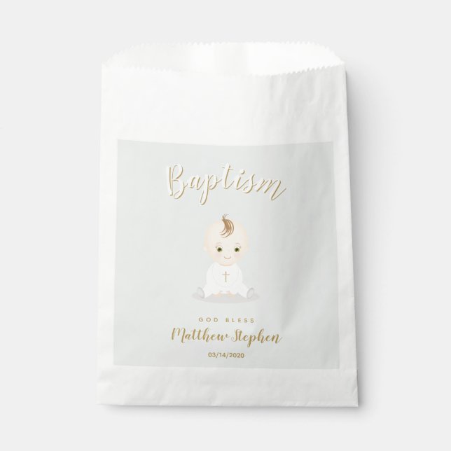Bolsa De Papel Baptismo Niño (Anverso)