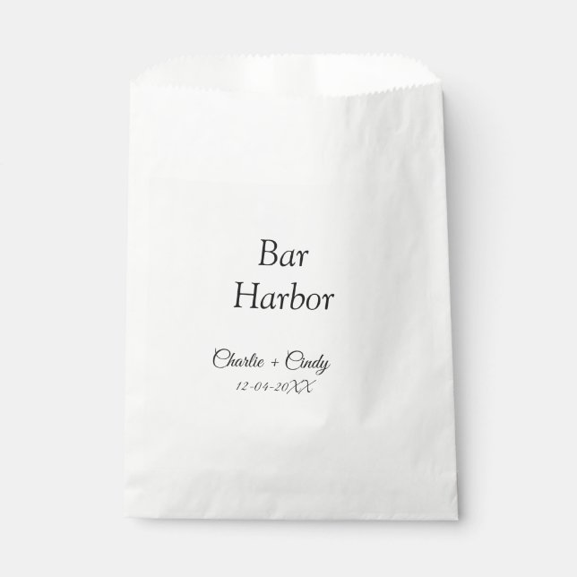 Bolsa De Papel Bar Harbour soltería boda de novias (Anverso)