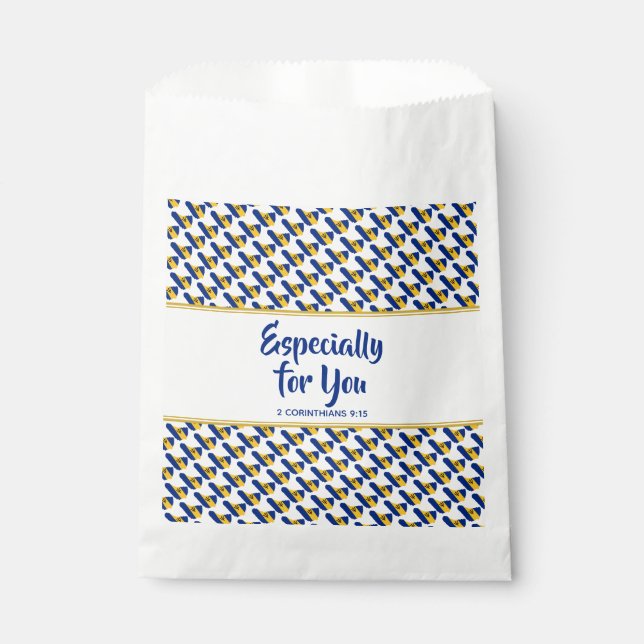 Bolsa De Papel BARBADOS Personalizado Cristiano Gracias Fiesta (Anverso)