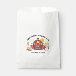 Bolsa De Papel Barnyard Farm Kids Birthday Party Favor Bag