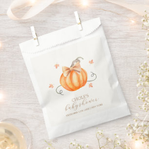 Bolsa De Papel Barrido de calabaza dulce caída Baby Shower