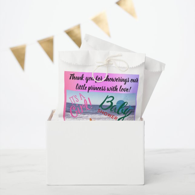 Bolsa De Papel Bash Baby Shower de Ocean Critters (Fiesta)