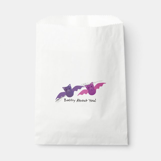 Bolsa De Papel Bastón lindo sobre ti (Anverso)