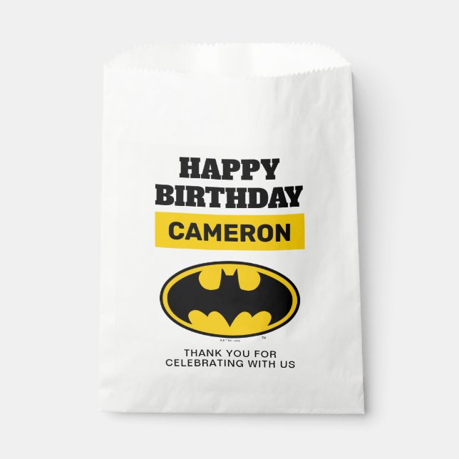 Bolsa De Papel Batman | Gotham City Happy Birday (Anverso)