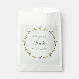 Bolsa De Papel Bautismo de colibríes de Anna