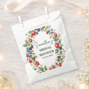 Bolsa De Papel Baya enamorada Bayas de Fresa Despedida de soltera