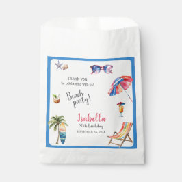 Bolsa De Papel Beach Party Tropical Summer