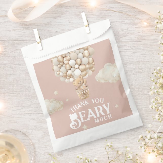 Bolsa De Papel Bear Bear Bear Bearly Wait Baby Shower (Cortado)